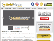 Tablet Screenshot of goldmedalfitness.com